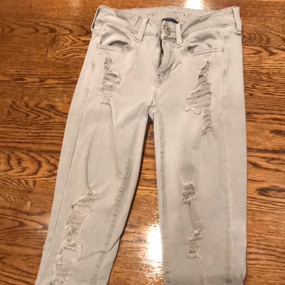 American Eagle grey next level stretch jeans 02